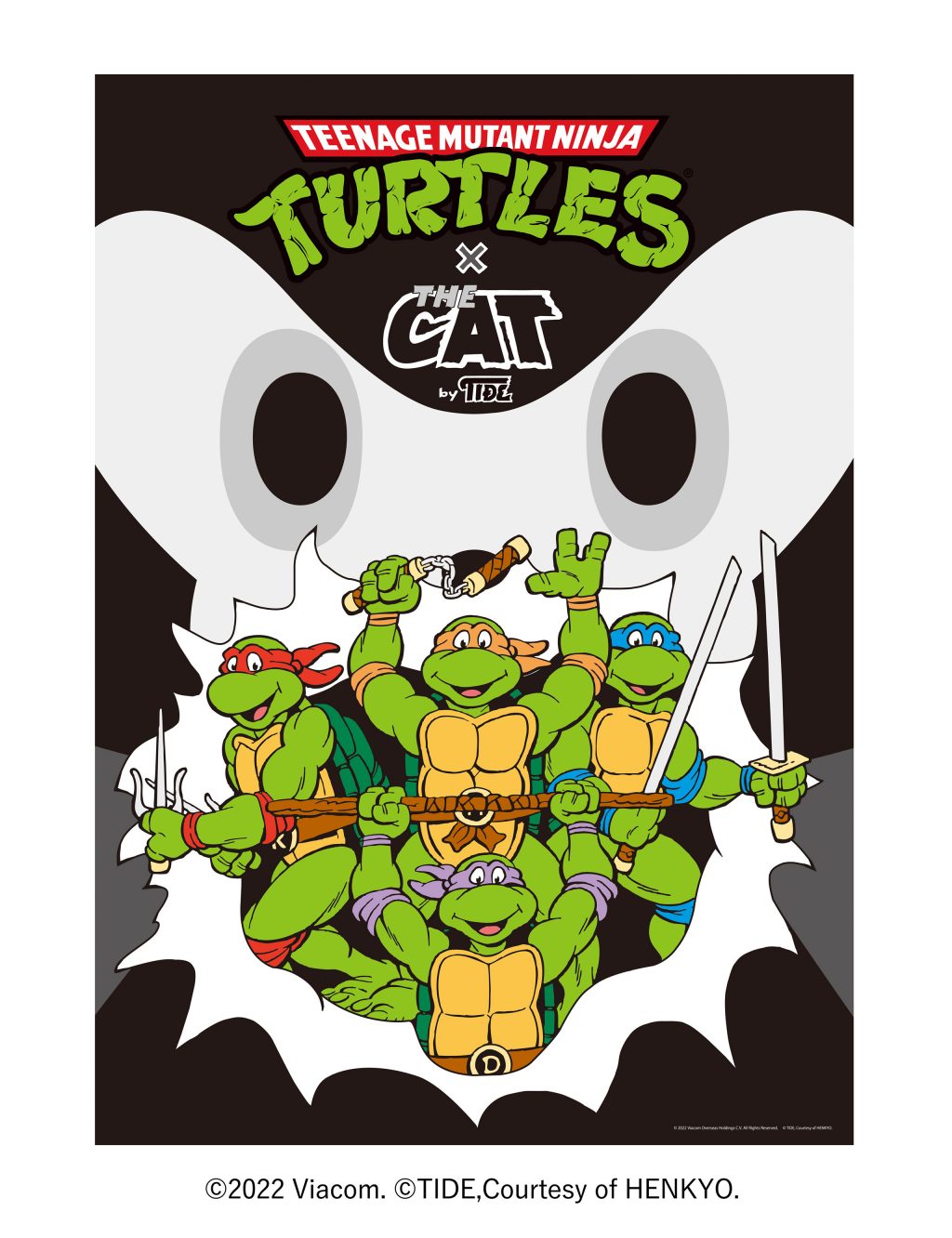 TIDEとTeenage Mutant Ninja Turtlesによるコラボレーションポスターが